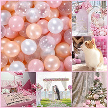 Load image into Gallery viewer, 100 pcs Ball Pit Balls (Champagne + Pearlescent Powder+ Pearlescent White) with 100 pcs (2 Pink + White) for Girl Gifts
