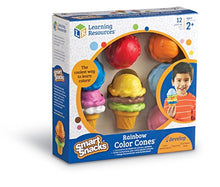 Load image into Gallery viewer, Learning Resources Smart Snacks Rainbow Color Cones, Color Identification, Fine Motor Toy, Ages 2+
