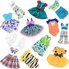 Load image into Gallery viewer, XADP 12 Sets Doll Clothes Dresses Clothing Outfits Fits for 14&quot; and 14.5&quot; Girl Dolls Clothes Outfits
