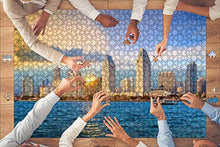 Load image into Gallery viewer, Wooden Puzzle 1000 Pieces Skyline of san Diego, California Skylines and Pictures Jigsaw Puzzles for Children or Adults Educational Toys Decompression Game
