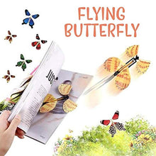 Load image into Gallery viewer, Haokanba Magic Flying Butterfly 2020 Rubber Band Powered Wind up Butterfly in The Book Fairy Toy Gifts Cards for Birthday Anniversary Wedding Surprise Gift for Kids,Women,Men (F-10PCS)

