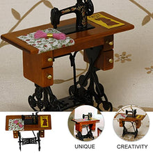 Load image into Gallery viewer, Amosfun Dollhouse Accessories Miniature Vintage Sewing Machine Model Tailor Toy Ornament Miniatures Dollhouse Furniture for DIY Dollhouse Living Room Mini Toy
