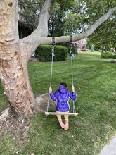 Load image into Gallery viewer, &quot;Tree Swing Strap Set - Climbing Webbing Material with Knots not Stitching for Ultra Strong hold. Ultimate Adjustable Outdoor Swing Kit - For Hanging Hammocks - Swing Sets - Rope Swings - Portable
