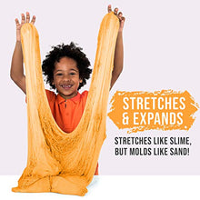 Load image into Gallery viewer, Stretchy Sand Sensory Toy - Non-Drying, Non-Sticky, Non-Toxic Reusable Slime with a Smooth Sandy Texture for Tactile Input - 1.1 Lbs (Orange)
