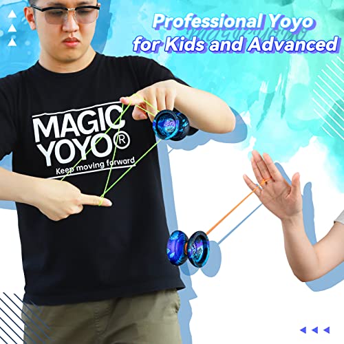 MAGICYOYO Y03-Hertz Yoyo Professional Unresponsive Yoyo for Kids and  Advanced, Pro Aluminium Metal Yoyo Ball with Long Spin