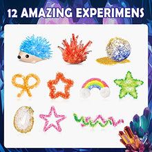 Load image into Gallery viewer, XXTOYS Crystal Growing Kit- 12 Science Experiments for Kids  Growing 12 Crystals, Science Kits for Kids 4-6 - Great Crafts Gifts for Kids, Toys for Girls and Boys Age 8-10
