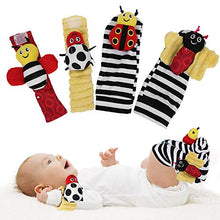 Load image into Gallery viewer, Baby Rattle Toy,Wrist Bell Strap Rattles Foot Socks Finder Foot Finder Cute Socks Rattle for Kids(XS)
