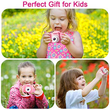 Load image into Gallery viewer, GKTZ Toys for Girls Age 3-8, Kids Selfie Camera 12MP Video Camcorder Toys for Toddler, Birthday Gift for 3 4 5 6 7 8 Year Old Girls with 32GB SD Card - Pink
