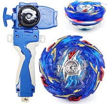 Load image into Gallery viewer, Left Right Launcher Grip Starter Set Bey Burst Evolution Turbo Battling Top Blade God Bey Super King Booster B-174 Helios Volcano Attack Gyro Bay String Launcher Gaming Tops Spinning Toy Gift for Boys
