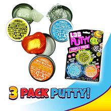 Load image into Gallery viewer, Lab Putty Assorted Magnetic, Heat Sensitive, Crystal Clear, UV Sensitive, Glow in The Dark (6 Units in 2 Packs) by JA-RU. Thinking Smart Crazy Stress Kids Putty Sensory Toy Stress Relief 9580-2p
