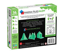 Load image into Gallery viewer, Magna-Tiles Glow In The Dark Set, The Original Magnetic Building Tiles For Creative Open-Ended Play, Educational Toys For Children Ages 3 Years + (16 Pieces + LED Light Included)
