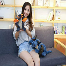 Load image into Gallery viewer, HUOQILIN Plush Toy Dinosaur Pterodactyl-Headed Dragon T-Rex Pillow Cushions (Color : Blue, Size : 60cm)
