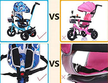 Load image into Gallery viewer, Moolo Trikes for Toddlers, Baby Kids Children Tricycle Ride on 3 Wheels Parent Handlebar Canopy Foldable Foot Pedal Multi-Function
