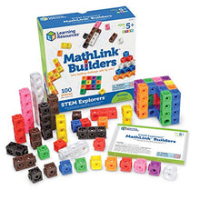 Load image into Gallery viewer, Learning Resources STEM Explorers, Math Cubes, Early Math Skills, Mathlink Builders, 100 Pieces, Ages 5+
