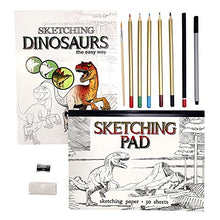 Load image into Gallery viewer, SpiceBox Adult Art Craft &amp; Hobby Kits Art Studio Sketching Dinosaurs
