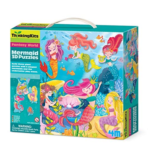 4M Thinking Kits - 3D Floor Puzzles - Mermaid