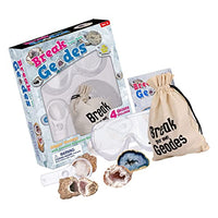 Toyvian 1 Set Geodes Dig Toy Open Geodes with Goggles STEM Science Gift for Mineralogy Geology Enthusiasts of Any Age