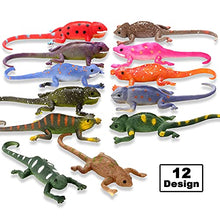 Load image into Gallery viewer, Axbotoy 12 Pack Lizard Animal Figurines,6 Color-Changeable and Stretchy Realistic Reptile Toy Set,for Themed Parties,Goodie Bag Fillers, Carnival Prizes,Classroom Rewards (LIZARD-10)
