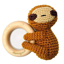 Load image into Gallery viewer, Cheengoo All Natural Baby Toy - LittleCuddler Sloth Rattle
