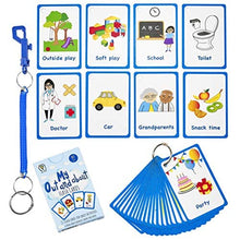 Load image into Gallery viewer, My Out and About Activity Cards 27 Flash Cards for Visual aid Special Ed, Speech Delay Non Verbal Children and Adults with Autism or Special Needs

