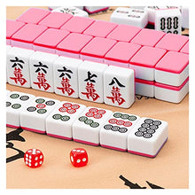 Load image into Gallery viewer, LMZZ First-Class Mahjong Brand Home Product, Medium-Large Mahjong Player, Free Tablecloth, Soft Bag (Color : Pink, Size : 44mm)
