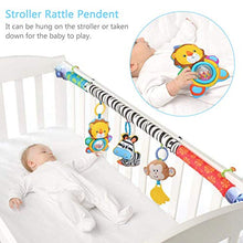 Load image into Gallery viewer, TOYANDONA Stroller Hanging Toy Baby Play Arch Stroller Crib Pram Activity Bar Pushchair Clip Rattle Toy for Senses and Motor Skills Development
