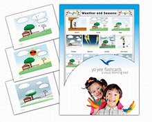Load image into Gallery viewer, Yo-Yee Flash Cards - Weather and Seasons Picture Flash Cards for Toddlers, Kids, Children and Adults - Including Teaching Activities and Game Ideas
