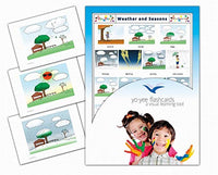 Yo-Yee Flash Cards - Weather and Seasons Picture Flash Cards for Toddlers, Kids, Children and Adults - Including Teaching Activities and Game Ideas