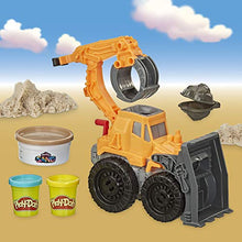 Load image into Gallery viewer, Play-Doh Wheels Front Loader Toy Truck for Kids Ages 3 and Up with Non-Toxic Sand Compound and Classic Compound in 2 Colors
