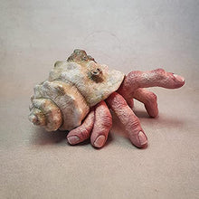 Load image into Gallery viewer, Fingercrab Creepy Weird Realistic Horror Resin Model, Desktop Ornament Home Decor, Finger Hermit Crab Sculpture, Rated R Scary Movie Props Fingercrab Horror Toy Halloween Decor (A)
