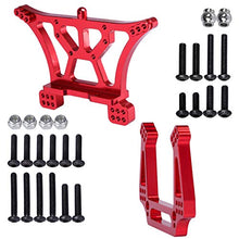 Load image into Gallery viewer, Aluminum Front and Rear Shock Tower for Traxxas 1/10 Slash 2WD Rustler Stampede VXL Skully Ford F150 Raptor, Upgrade Parts 3639 3638, Red
