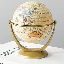 Load image into Gallery viewer, N / B Mini World Globe Desktop Globe, Geographic Globe with Stand, Swivels in All Directions World Map Globe, for Education Teaching, Office Desk Decor
