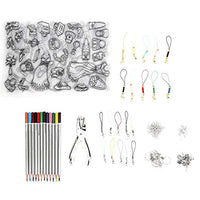 Heat Shrink Plastic Sheet Kit Shrinky Art Paper with Ear Hooks Keychains Accessories DIY Hand Made Craft Tool for Kids