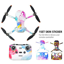 Load image into Gallery viewer, SKQOUI Mini 2 Skin Stickers, Waterproof Scratch-Proof Decals Skin for DJI Mini 2 Mavic Drone Accessories Skin Wrap Decal(Type A)
