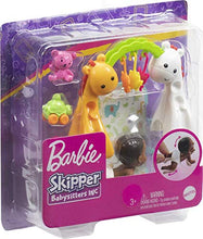Load image into Gallery viewer, Barbie Skipper Babysitters Inc. Crawling and Playtime Playset with Baby Doll with Bobbling Head and Bottom, Floor Gym, Blanket and 6 Toy Accessories
