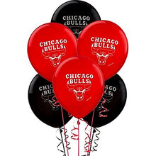 Load image into Gallery viewer, &quot;Chicago Bulls NBA Collection&quot; Printed Latex Balloons, Party Decoration, 12&quot;, 6 Ct.
