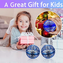 Load image into Gallery viewer, Flying Ball Toys - Flying Orb Magic Hand Controlled Flying Fidget Spinners Built-in RGB Lights Mini Drones Boomerang Orb UFO Toy Safe for Outside Game -Birthday Gifts for Kids,Boys&amp;Girls (Purple)
