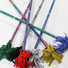 Load image into Gallery viewer, Z-Stix Flower Juggling Stick- Devil Stick- Zebra Series- Choose The Perfect Size (Banshee, Green)
