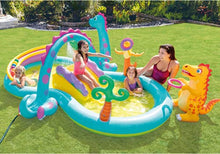 Load image into Gallery viewer, Dinosaur Water Slide Inflatable Pool Play Pool Children&#39;s Family Swimming Pool Ocean Ball Pool
