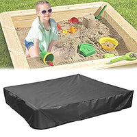 Oslimea Sandbox Cover with Drawstring, Square Dustproof Protection Beach Sandbox Canopy, Waterproof Sandpit Pool Cover Green (59.05