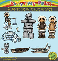 Playtime Felts Life of The Inuit People Story Set for Flannel Board - Uncut