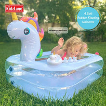 Load image into Gallery viewer, Kidzlane Unicorn Pool Set + Shark Bubble Machine Bundle
