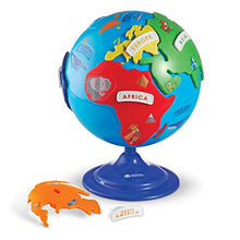 Load image into Gallery viewer, Learning Resources Puzzle Globe, 3D Geography Puzzle, Fine Motor, 14 Pieces, Ages 3+
