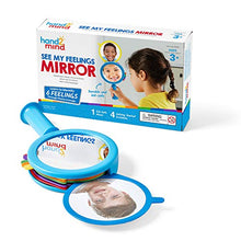 Load image into Gallery viewer, hand2mind See My Feelings Mirror, Social Emotional Learning, Shatterproof Mirror for Kids, Anger Management Toys, Anxiety Relief Items, Mindfulness for Kids, Calm Down Corner, Anxiety Toys (Set of 1)
