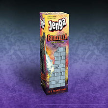 Load image into Gallery viewer, USAOPOLY Jenga: Godzilla Extreme Edition | Based on Classic Monster Movie Franchise Godzilla | Collectible Jenga Game | Unique Gameplay Featuring Movable Godzilla Piece
