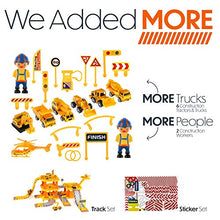 Load image into Gallery viewer, Construction Toys for 3 Year Old Boys - Construction Truck Toys, Toy Garage with Mini Construction Vehicles for Kids
