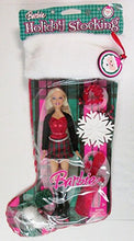 Load image into Gallery viewer, Barbie 2007 Holiday Stocking Set - Barbie Doll in Christmas Outfit with Pendant
