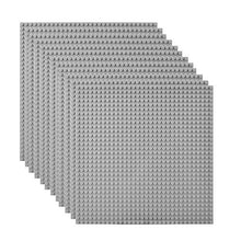 Load image into Gallery viewer, Lekebaby Classic Baseplates Building Base Plates for Building Bricks 100% Compatible with Major Brands-Baseplates 10&quot; x 10&quot;, Pack of 12-Grey

