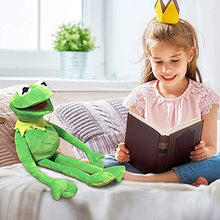 Load image into Gallery viewer, Kermit Frog Puppet, Soft Hand Frog Puppet Stuffed Plush Toy with 50 Pcs Kermit Frog Stickers, Gift Ideas for Christmas/Birthday for Boys and Girls - 24 Inches
