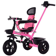 Load image into Gallery viewer, Moolo Baby Trikes with Parent Handle Kids Children Toddler Tricycle Ride on 3 Wheels Bike Maximum Weight 30 kg (Color : Pink)
